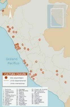 mapa cultura chavin